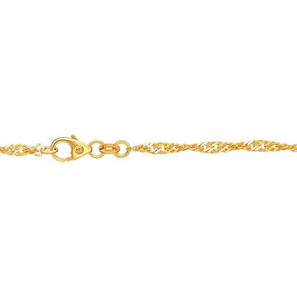 Goldkette Singapurkette Armkette 19 cm - 2,4mm - 585-14 Karat Gold