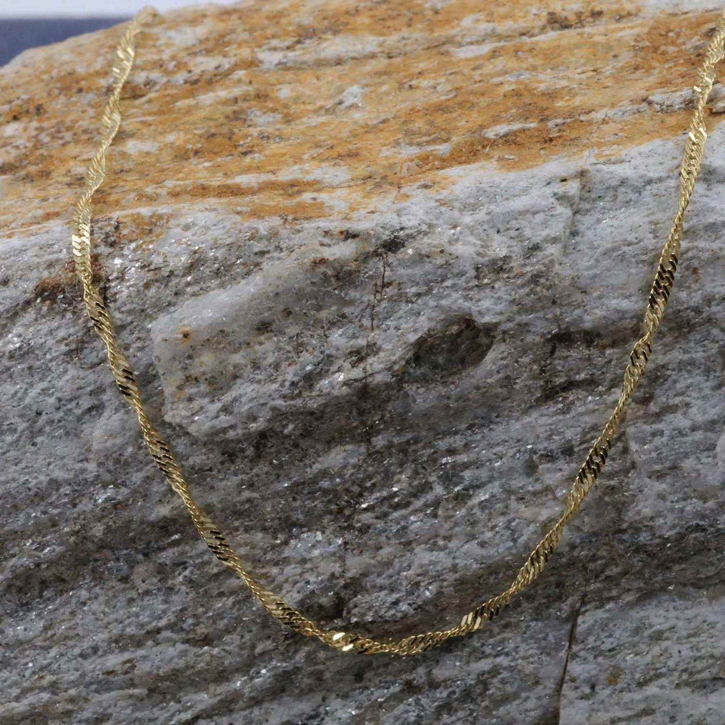 Goldkette Singapurkette Länge 45cm - Breite 1,8mm - 585-14 Karat Gold