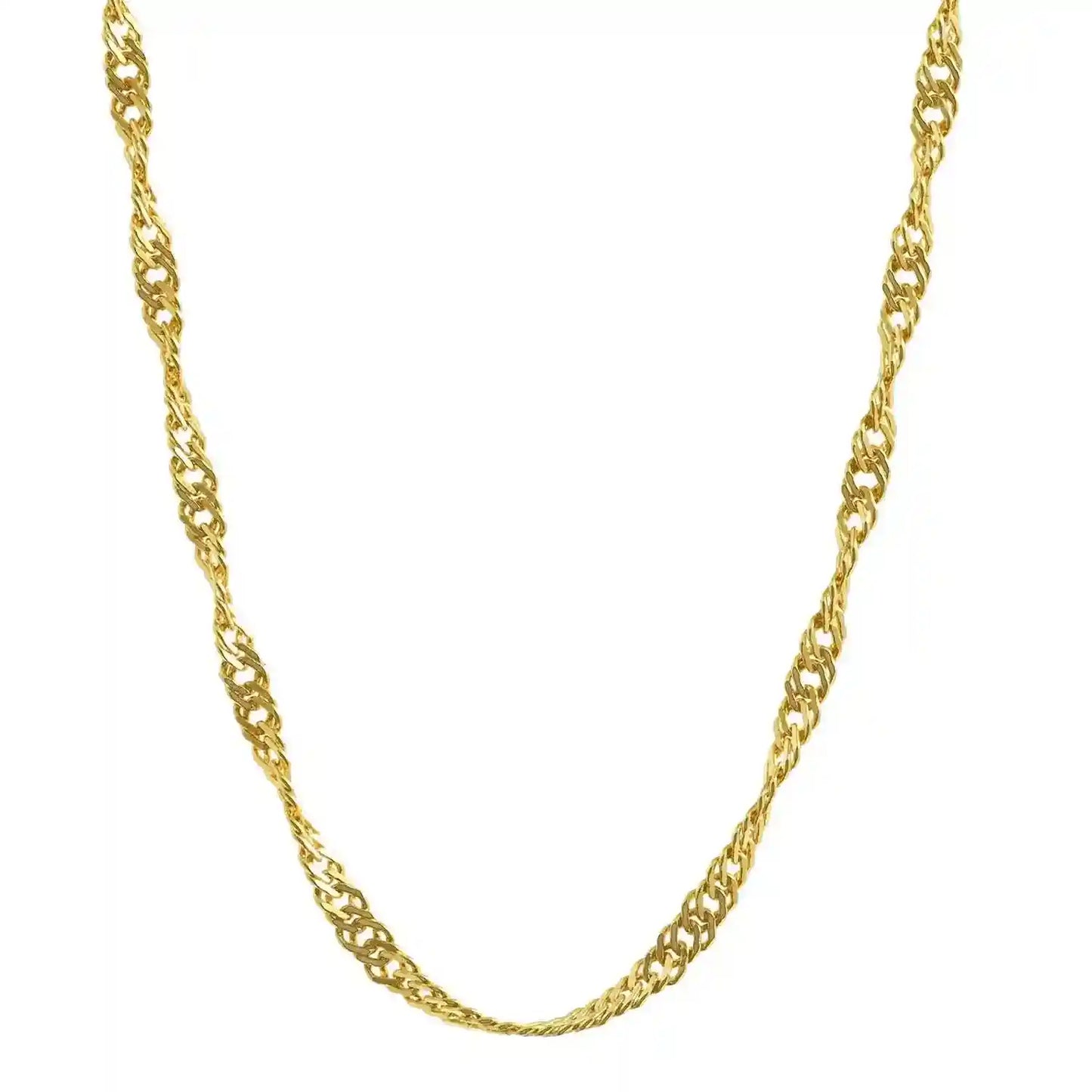 Goldkette Singapurkette Länge 50cm - Breite 1,2mm - 333-8 Karat Gold