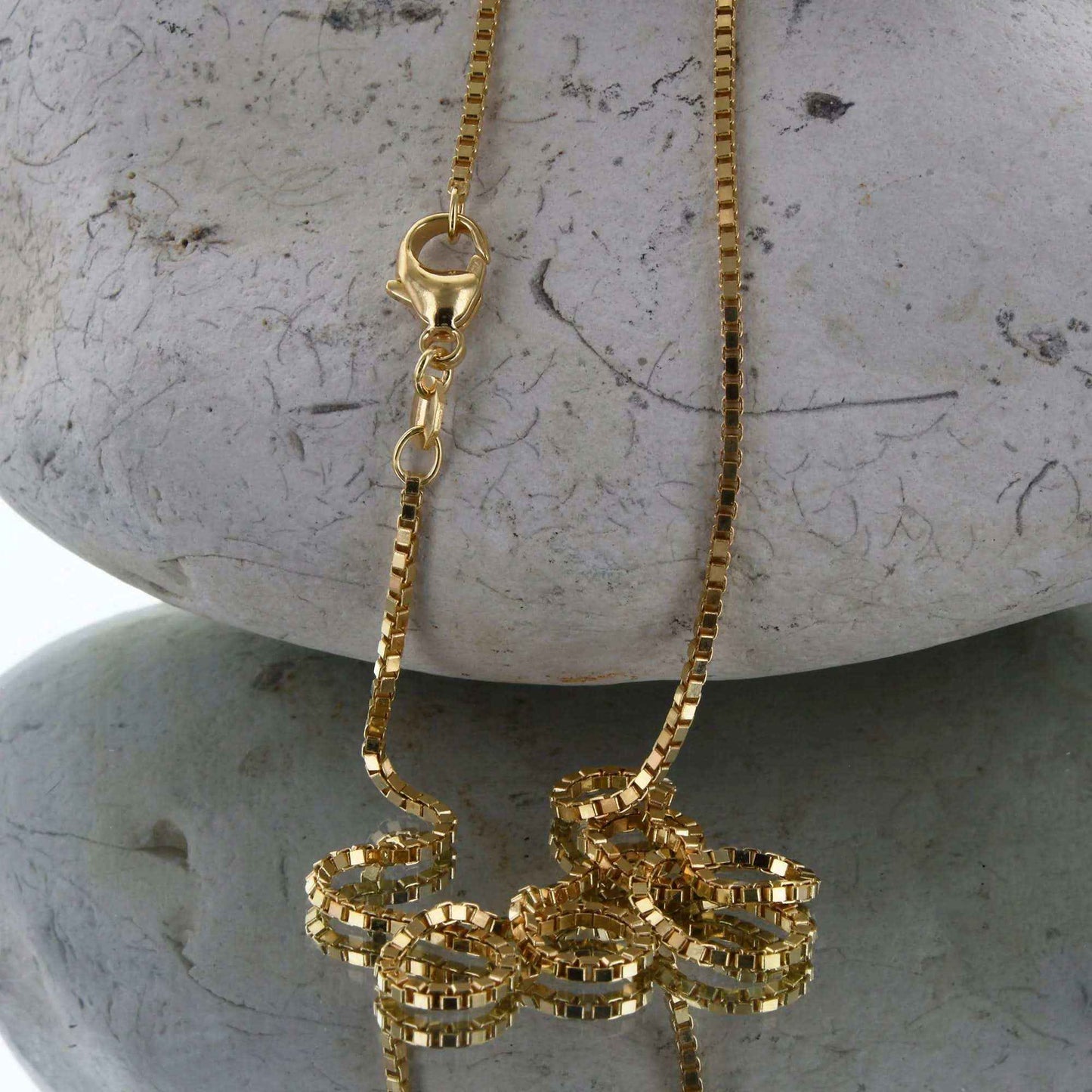 Goldkette Venezianerkette Halskette Breite 1,4 mm - 750-18 Karat Gold