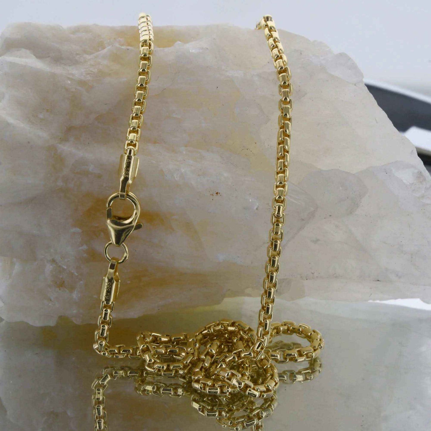 Goldkette Venezianerkette Länge 50cm - Breite 2,0mm - 585-14 Karat Gol