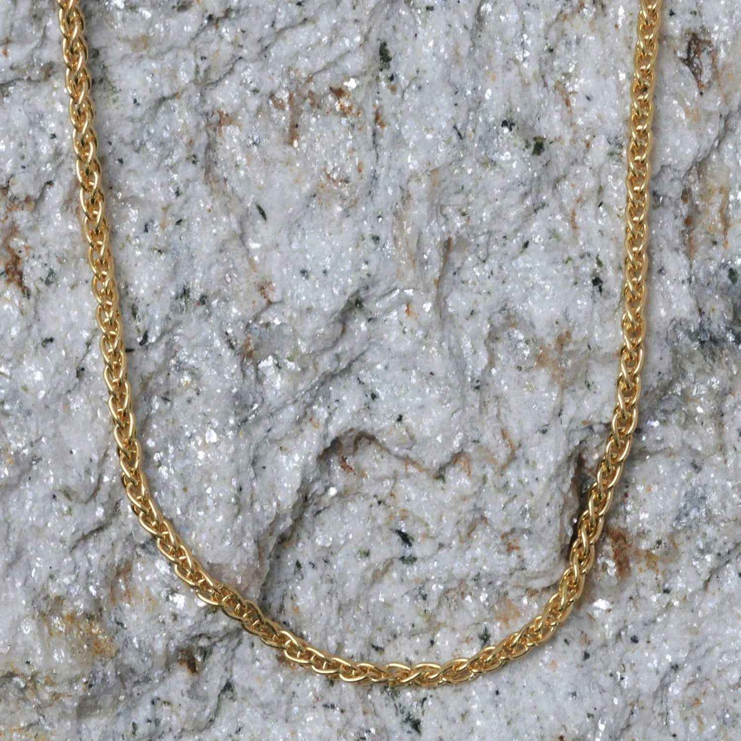 Goldkette Zopfkette Breite 1,3mm - 585-14 Karat Gold