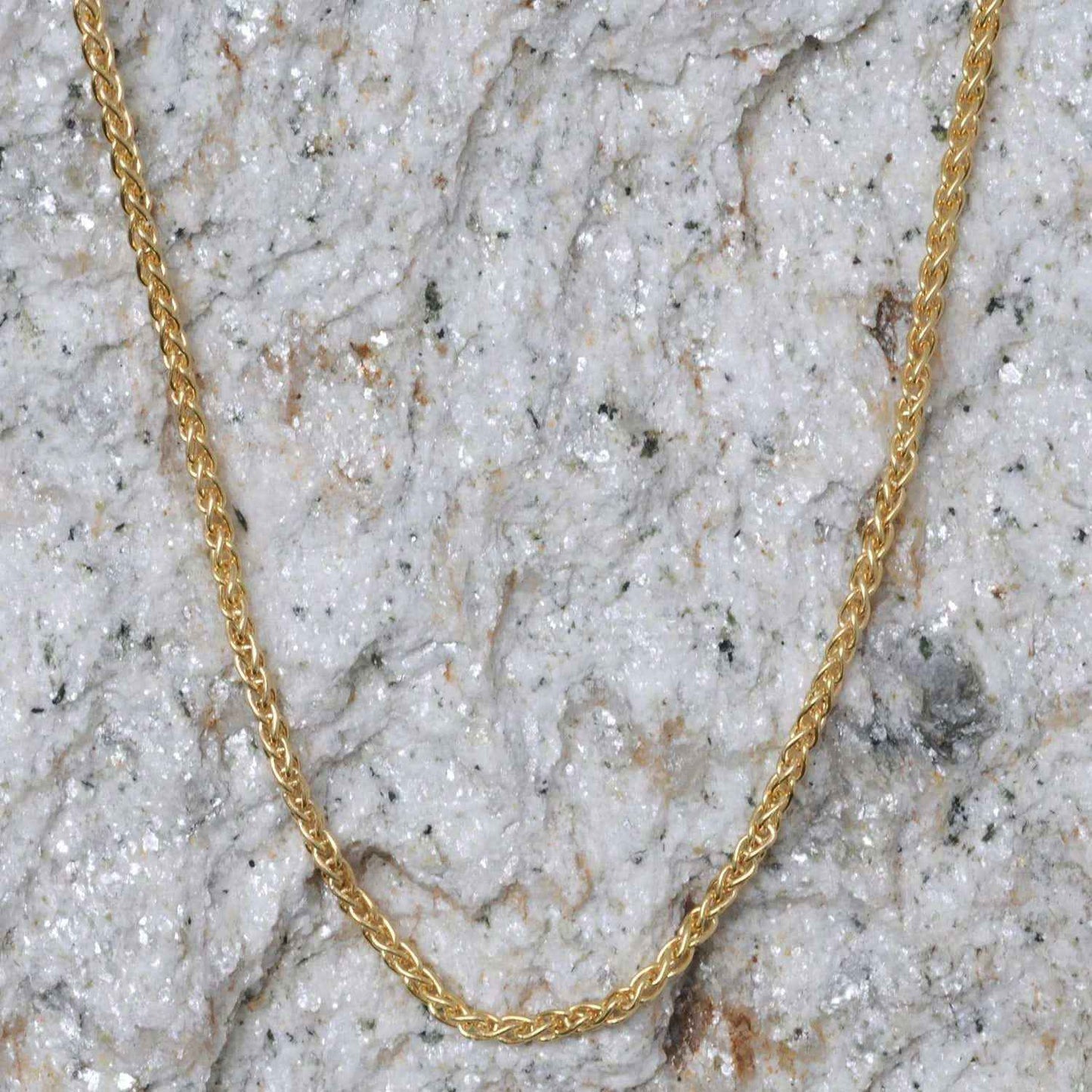 1,1 mm 45 cm 333 - 14 Karat Gold Halskette Zopfkette massiv Gold hochwertige Goldkette 1,9 g