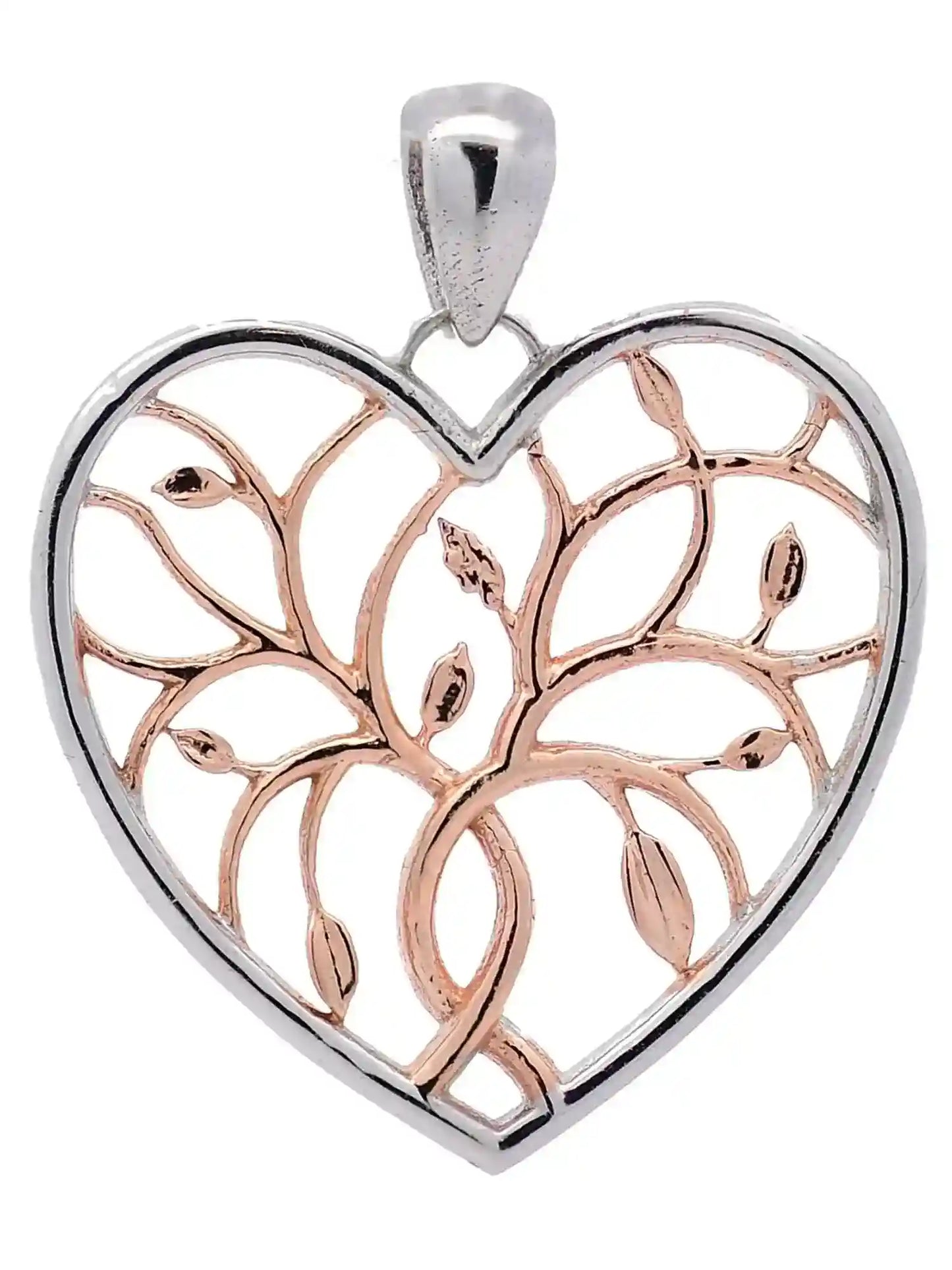 Halskette Anhänger Liebesherz mit 1,1 mm Goldkette 585-14 Karat Gold