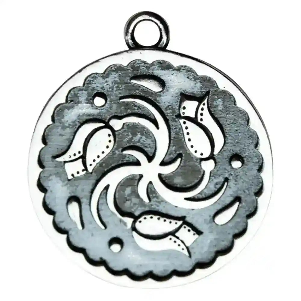 Imbolc Keltische Sternzeichen Anhänger versilbert Kette 23. Jan - 13. Feb