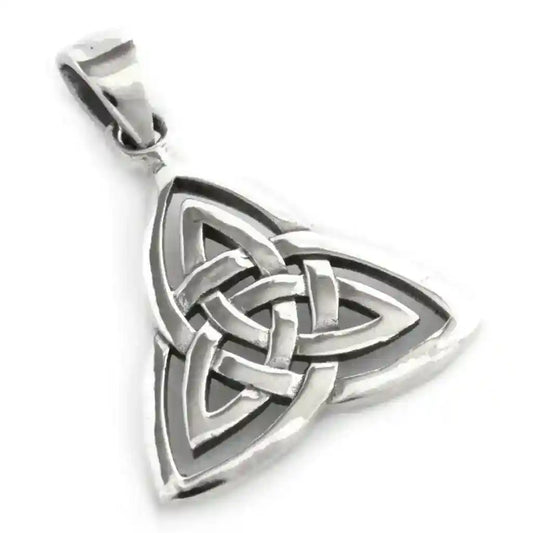 keltische Dreiheit Schmuck Anhänger 925er Silber - Keltische Knoten - 20x13mm