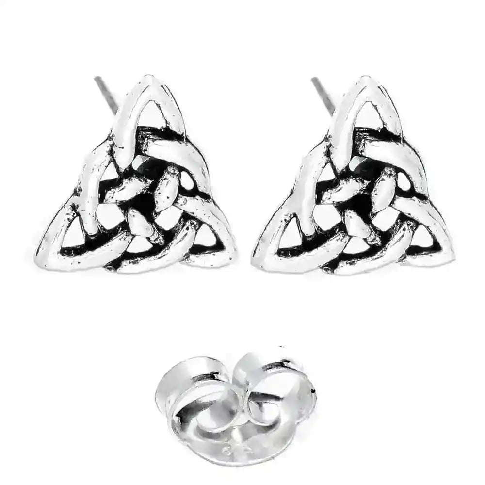 Keltische Knoten Ohrstecker 925er Silber Schmuck