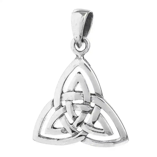 Keltischer Anhänger Dreifaltigkeit Schmuck Anhänger 925er Silber - Keltische Knoten - 28x20mm
