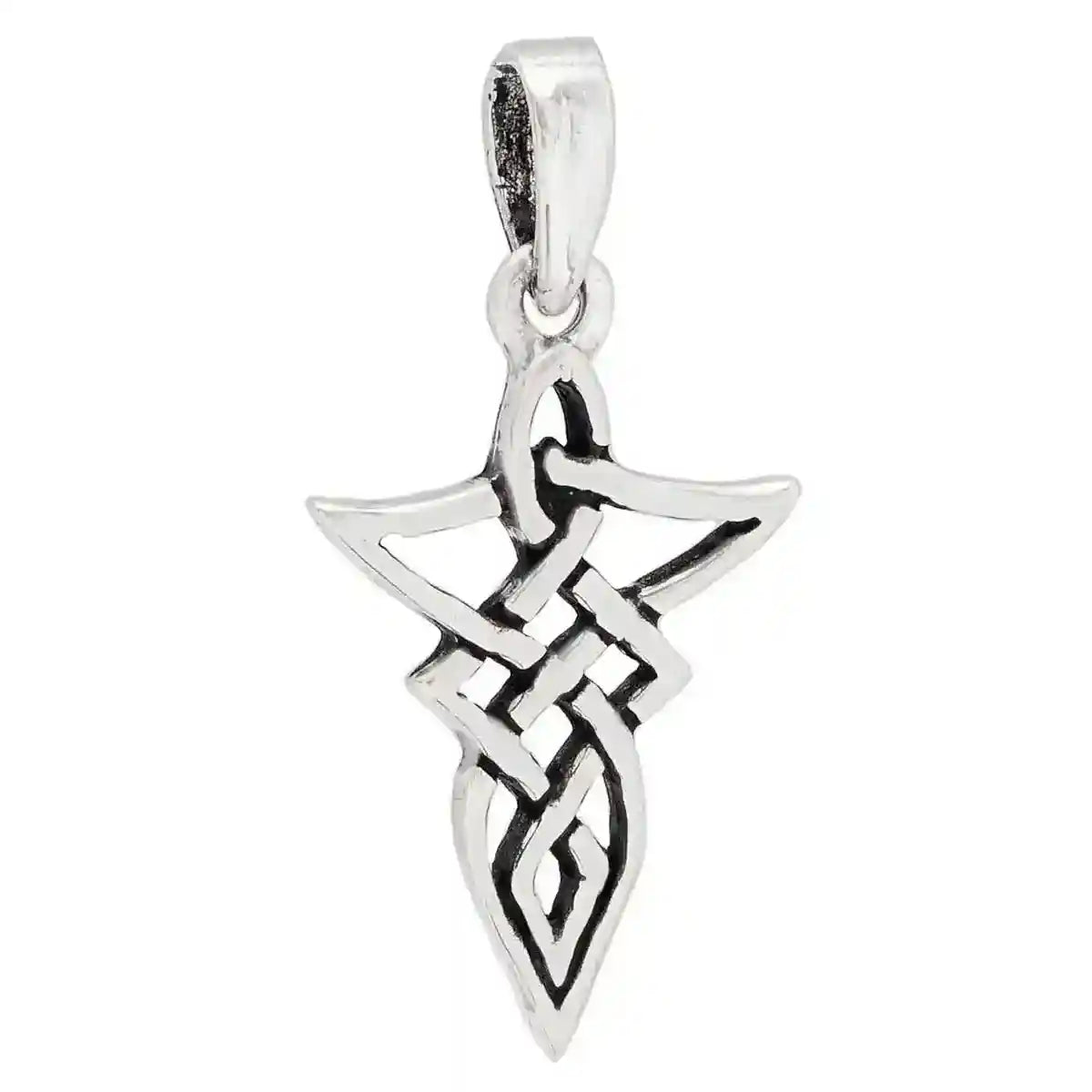 Keltischer Knoten Schmuck Anhänger 925er Silber 23x14mm - Firma Holzenplotz - Silberketten-Goldketten.de