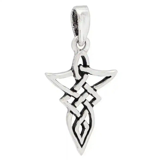 Keltischer Knoten Schmuck Anhänger 925er Silber - Keltische Knoten - 23x14mm