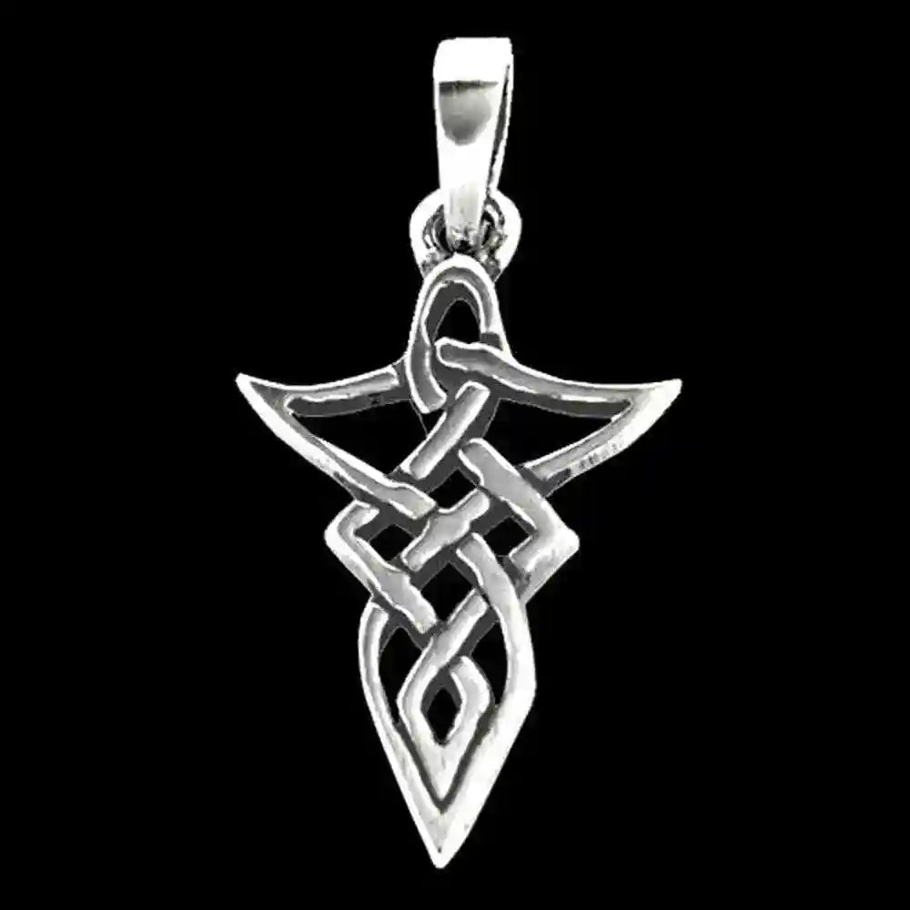 Keltischer Knoten Schmuck Anhänger 925er Silber 23x14mm - Firma Holzenplotz - Silberketten-Goldketten.de