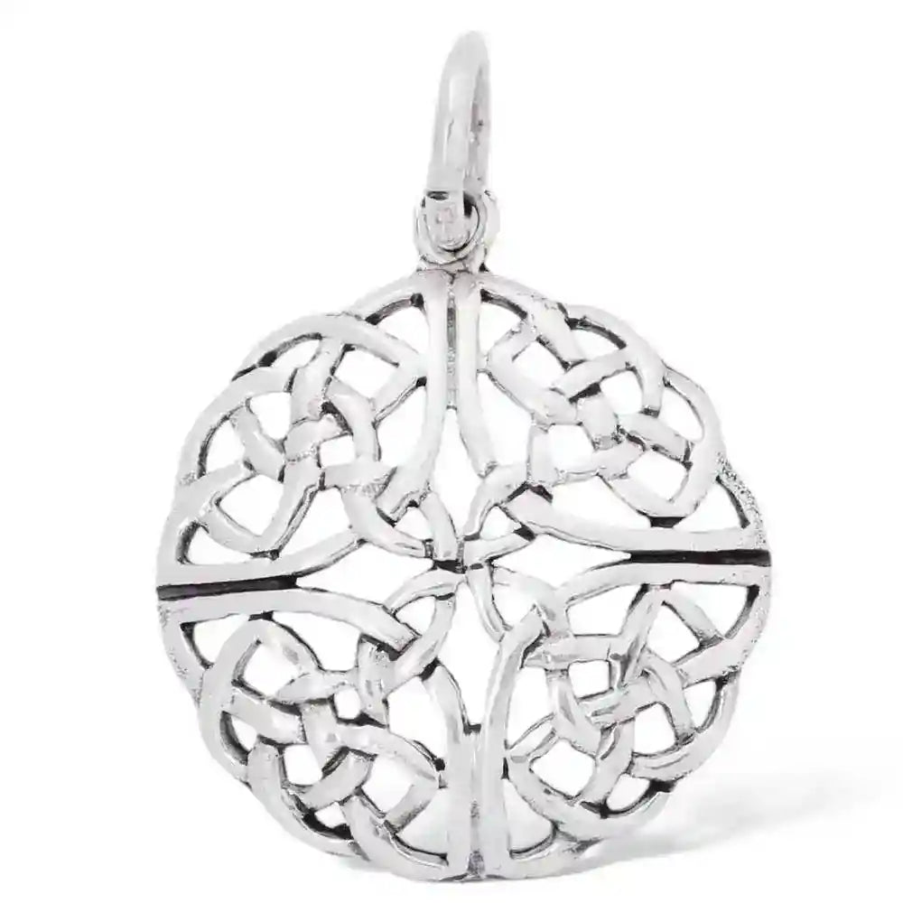 Keltischer Knoten Schmuck Anhänger 925er Silber - Keltische Knoten - Durchmesser 20mm
