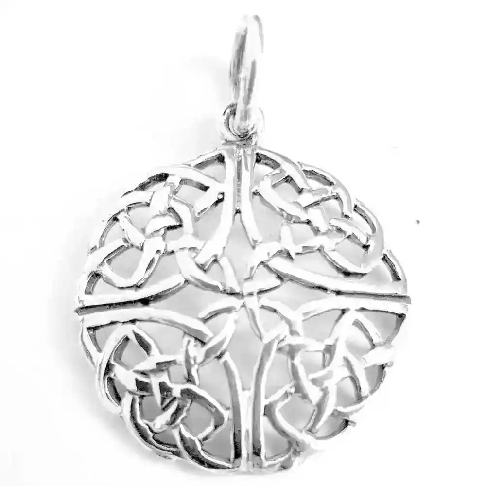 Keltischer Knoten Schmuck Anhänger 925er Silber  Durchmesser 20mm