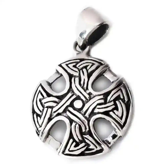 keltisches Kreuz Schmuck Anhänger 925er Silber - Kreuze - 27x19mm
