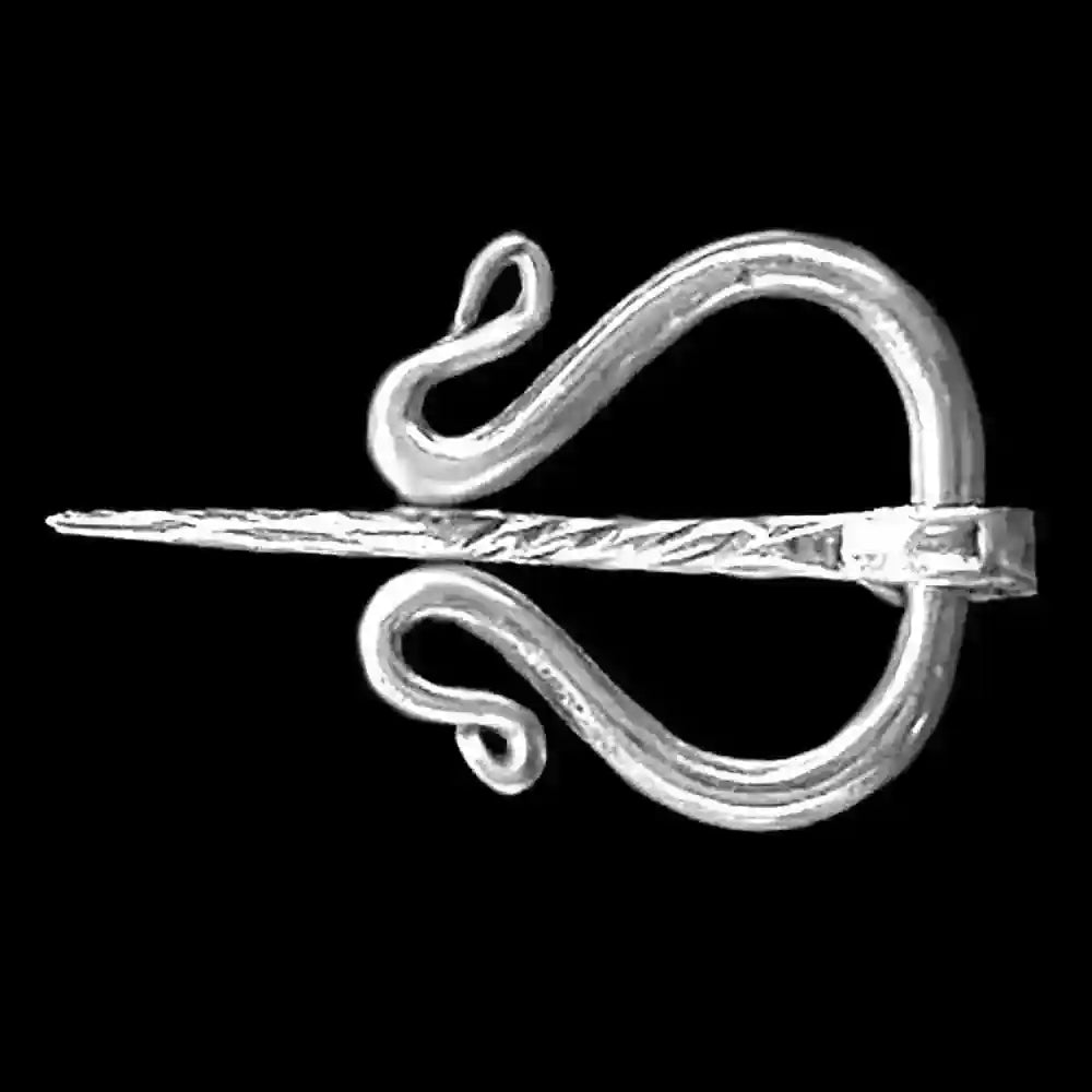 kleine Gewand-Fibel 925er Silber