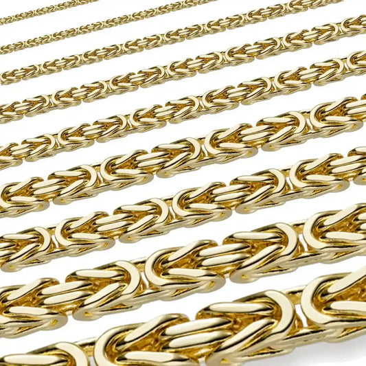 Königskette Halskette  333, 585 oder 750 Karat Gold Auswahl