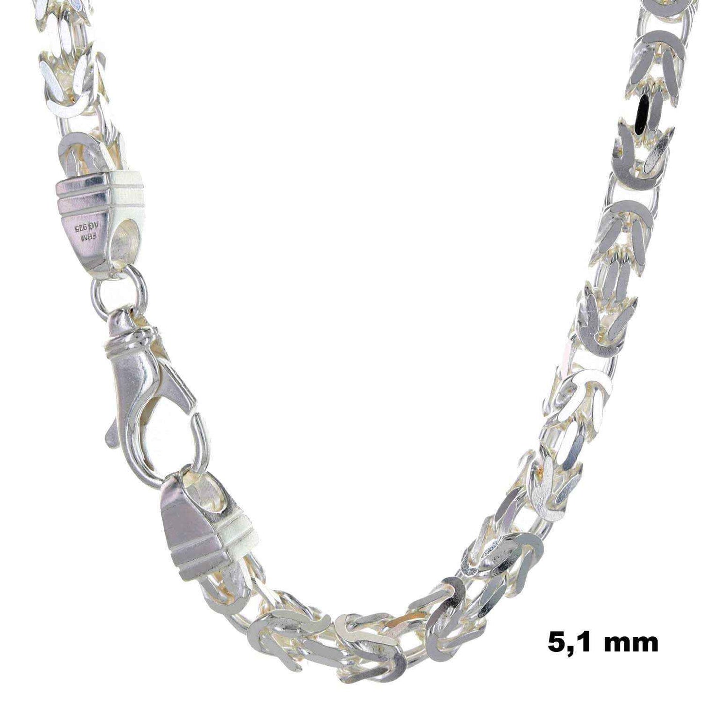 Königskette Halskette 925 Sterlingsilber Auswahl - Firma Holzenplotz - Silberketten-Goldketten.de