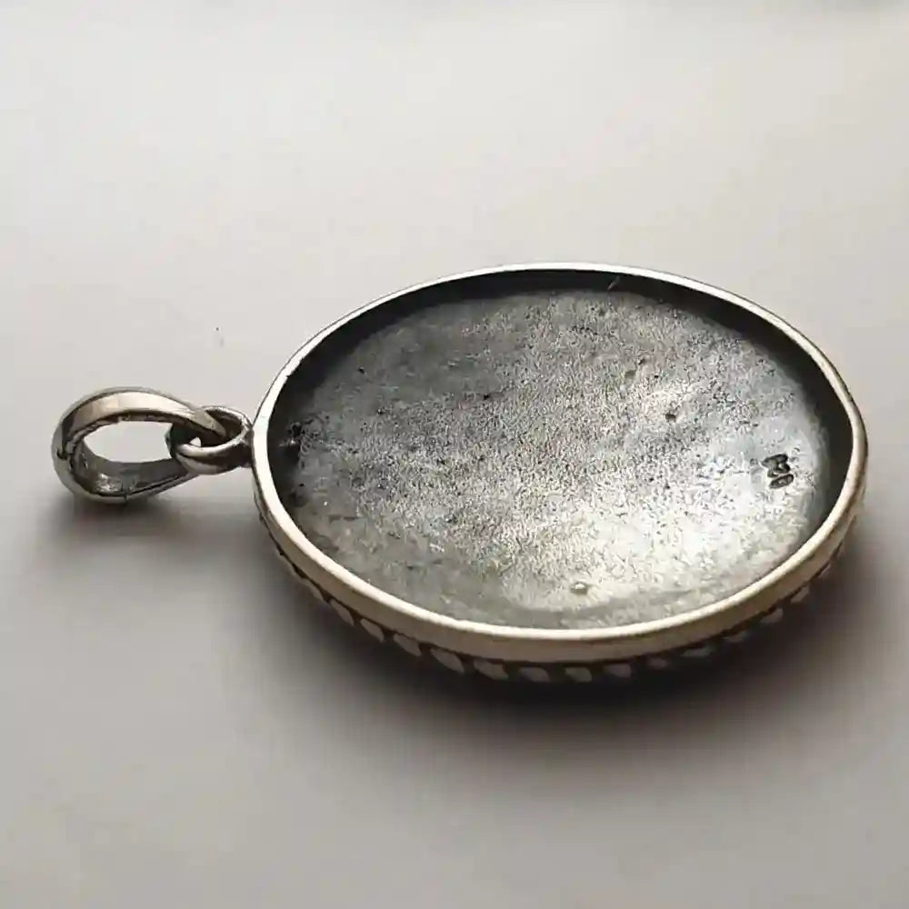 Lebensbaum Anhänger Schmuck - Baum Eiche 925er Silber 26 mm