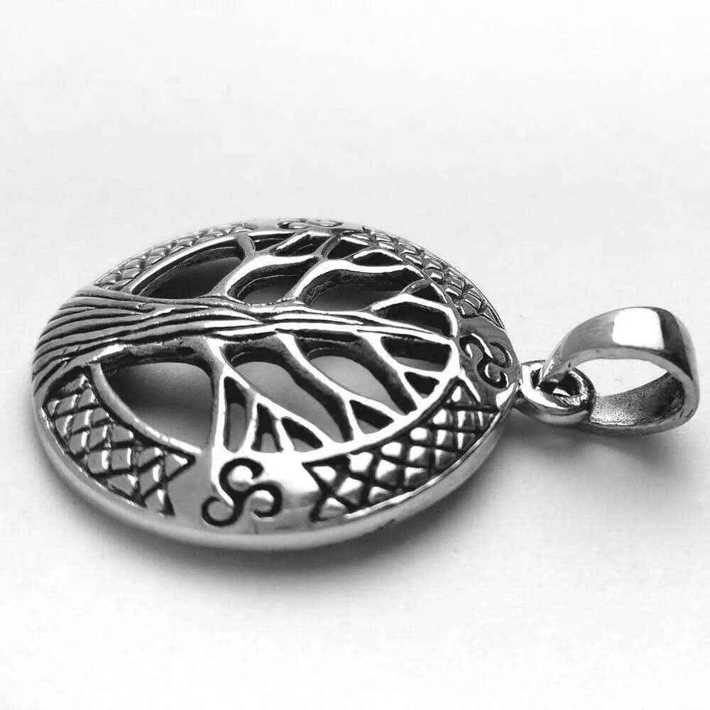 LebensbaumSchmuck Anhänger Baum Triskel 925er Silber 24 mm Durchmesser