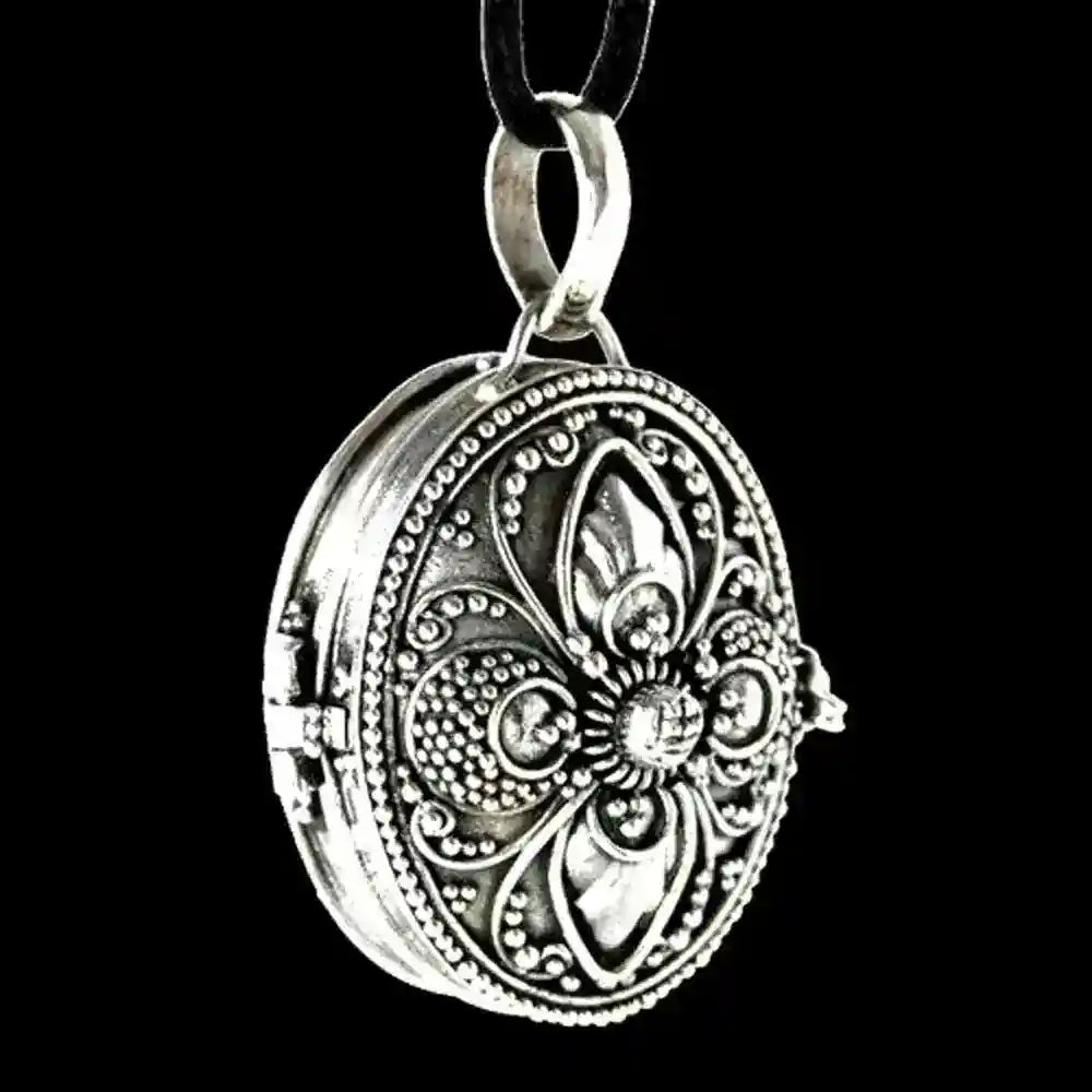 Medaillon Anhänger Schmuck 925er Silber 32x21mm Höhe inklusive Öse
