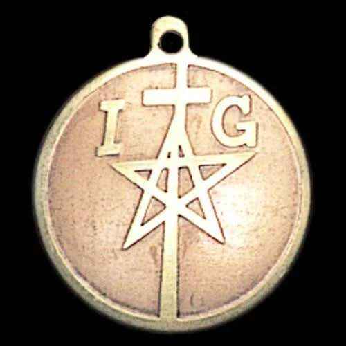 Messing-Kupfer Amulett Anhänger Schmuck 27x24mm