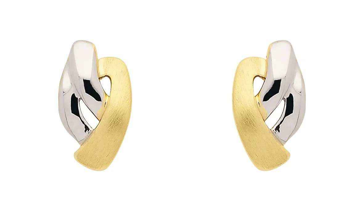 Ohrstecker   333 Gold rhodiniert
