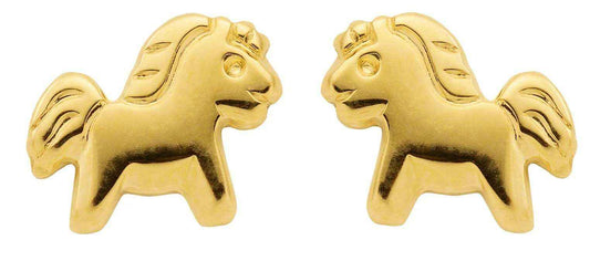 Ohrstecker Motiv  Pferd  585 Gelbgold