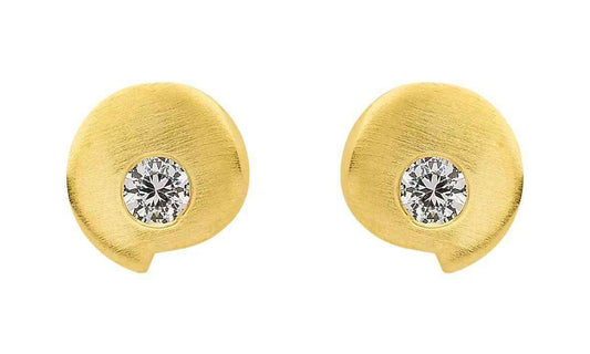 Ohrstecker  Zirkonia 333 Gelbgold