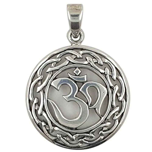 Om Aum Anhänger Schmuck - Om - Sanskrit 925er Silber - Firma Holzenplotz - Silberketten-Goldketten.de