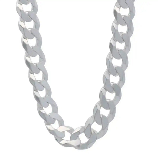 Panzerkette Halskette Breite 10,6 mm - 925 Sterlingsilber Auswahl - Firma Holzenplotz - Silberketten-Goldketten.de