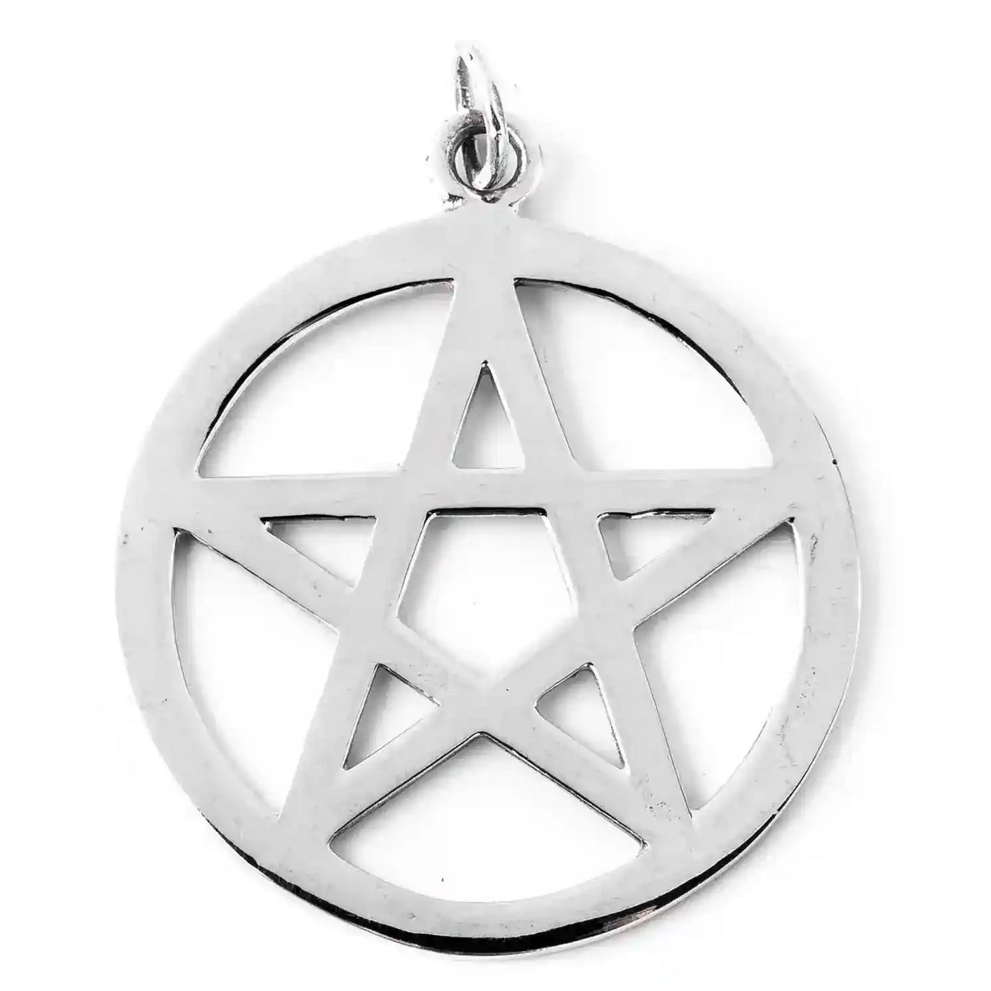 Pentagramm groß Schmuck Anhänger 925er Silber - Pentagramm - 34 mm