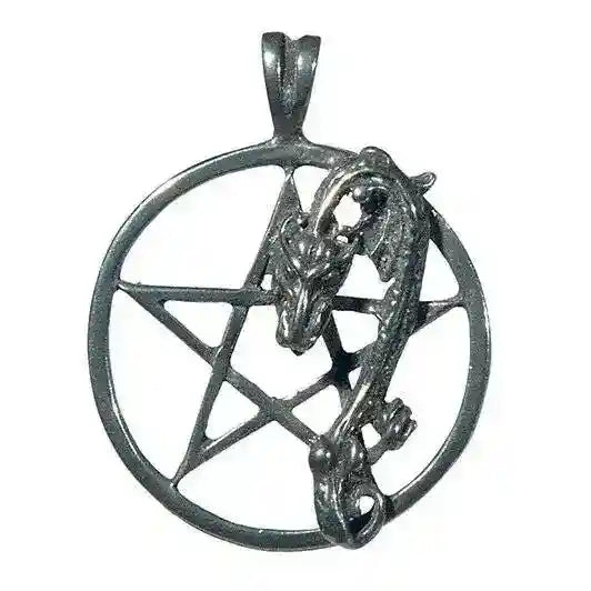 Pentakel des Drachen Anhänger Schmuck - Drachen , Pentagramm -