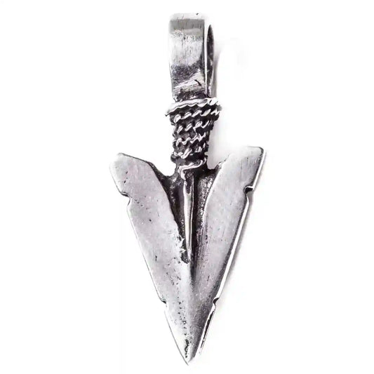 Pfeilspitze Schmuck Anhänger 925er Silber - Waffen - 26x12mm
