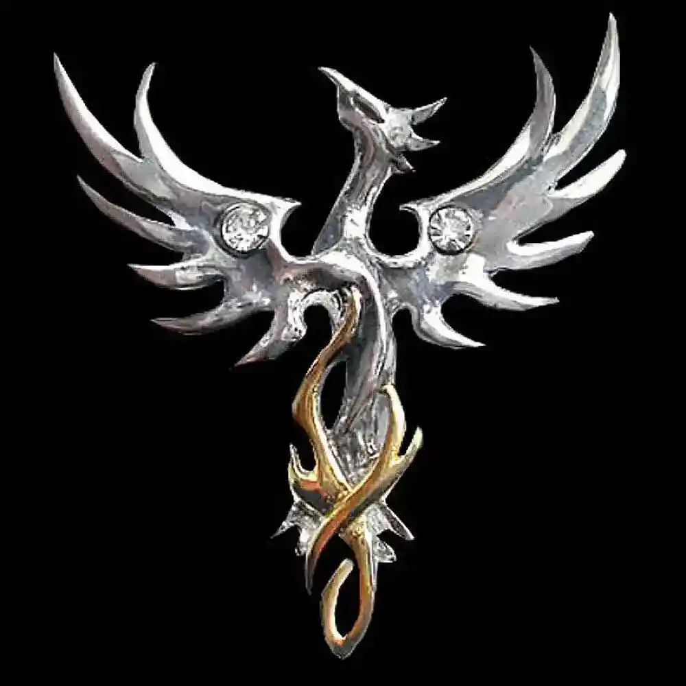 Phönix der Sonne Schmuck Anhänger 925er Silber - Sonne 27mm + echte Silberkette