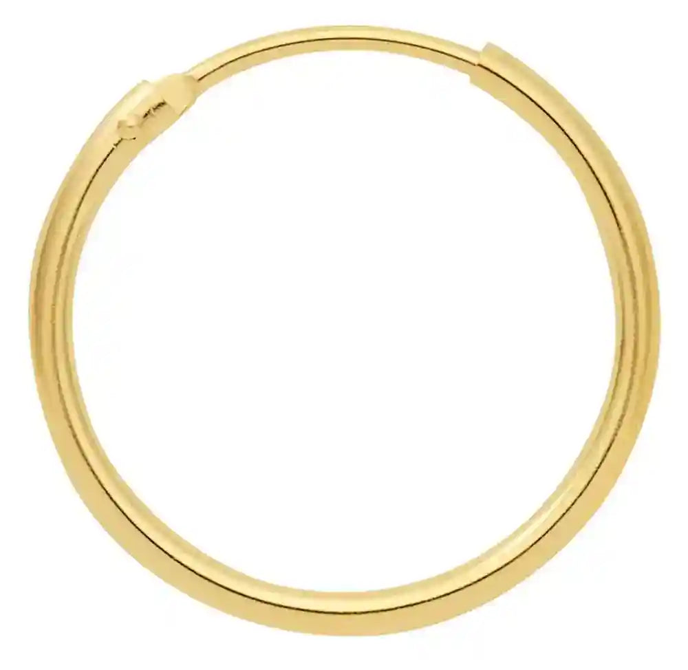 Röhrchencreolen   585 Gelbgold