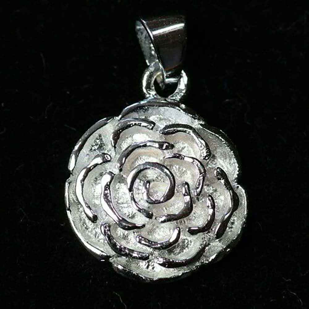 Rose Schmuck Anhänger 925er Silber Blume