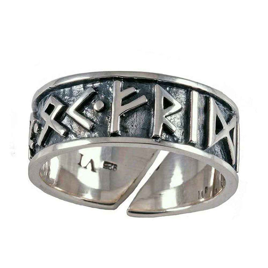 Runenring maxi 925er Silber Sterlingsilber verstellbar Größe “maxi” ca. 65-75