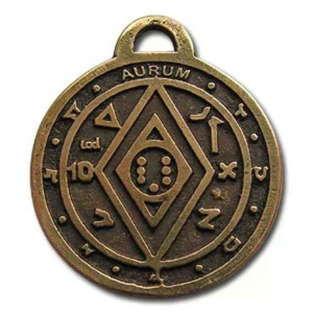 Salomos magisches Pentakel Anhänger Schmuck 2,5 cm mit Band