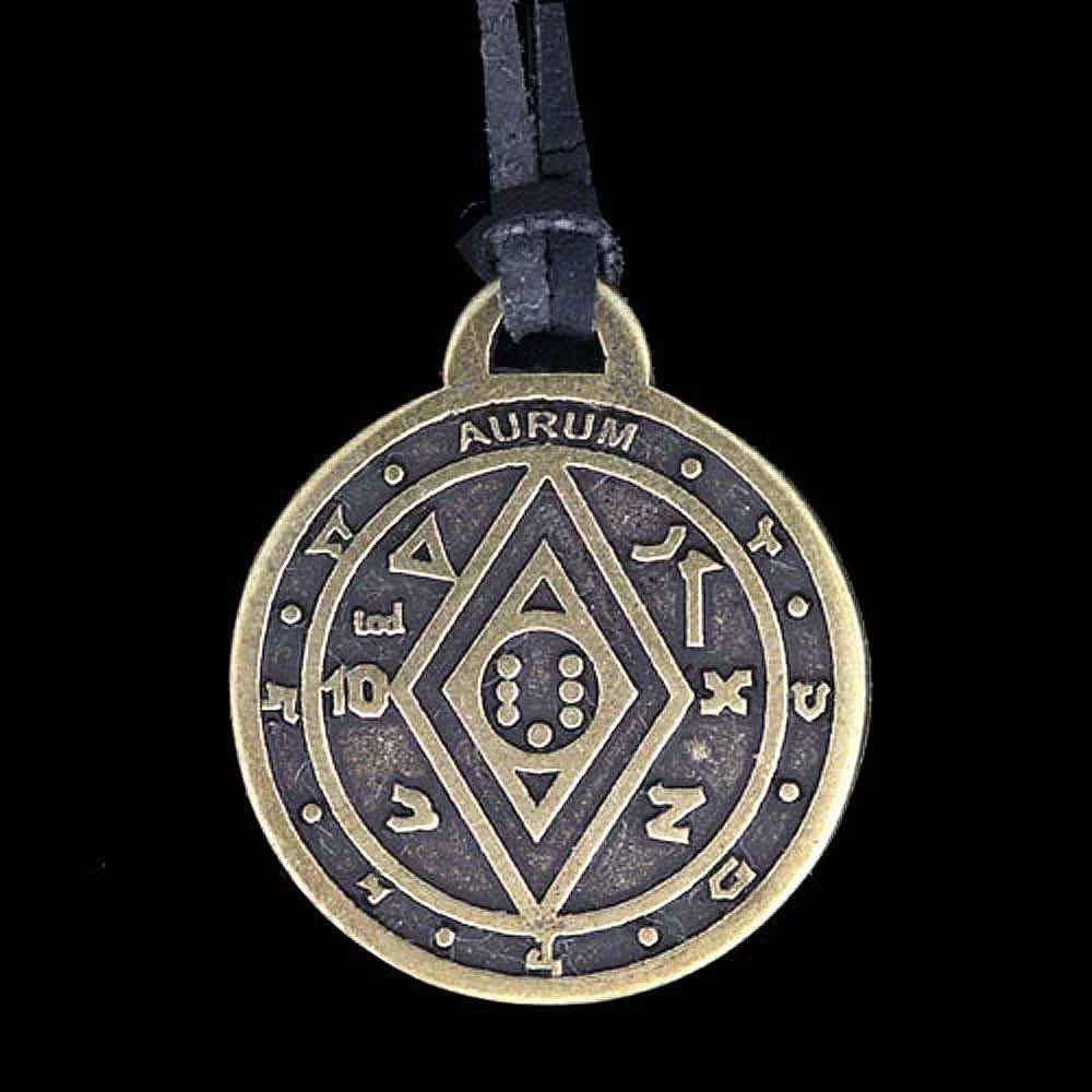 Salomos magisches Pentakel Anhänger Schmuck 2,5 cm mit Band