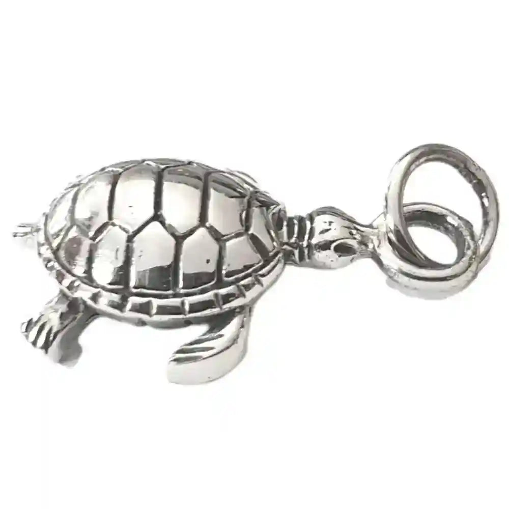 Schildkröte Schmuck Anhänger 925er Silber turtle 19x14mm - Firma Holzenplotz - Silberketten-Goldketten.de