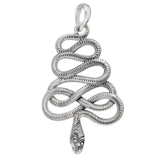 Schlange Schmuck Anhänger 925er Silber - Schlangen