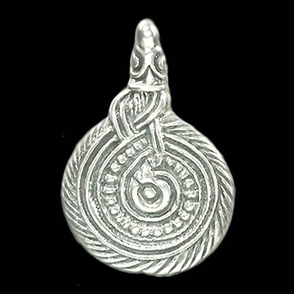 Schlangenamulett Schmuck Anhänger 925er Silber - Wikinger - 20x30mm