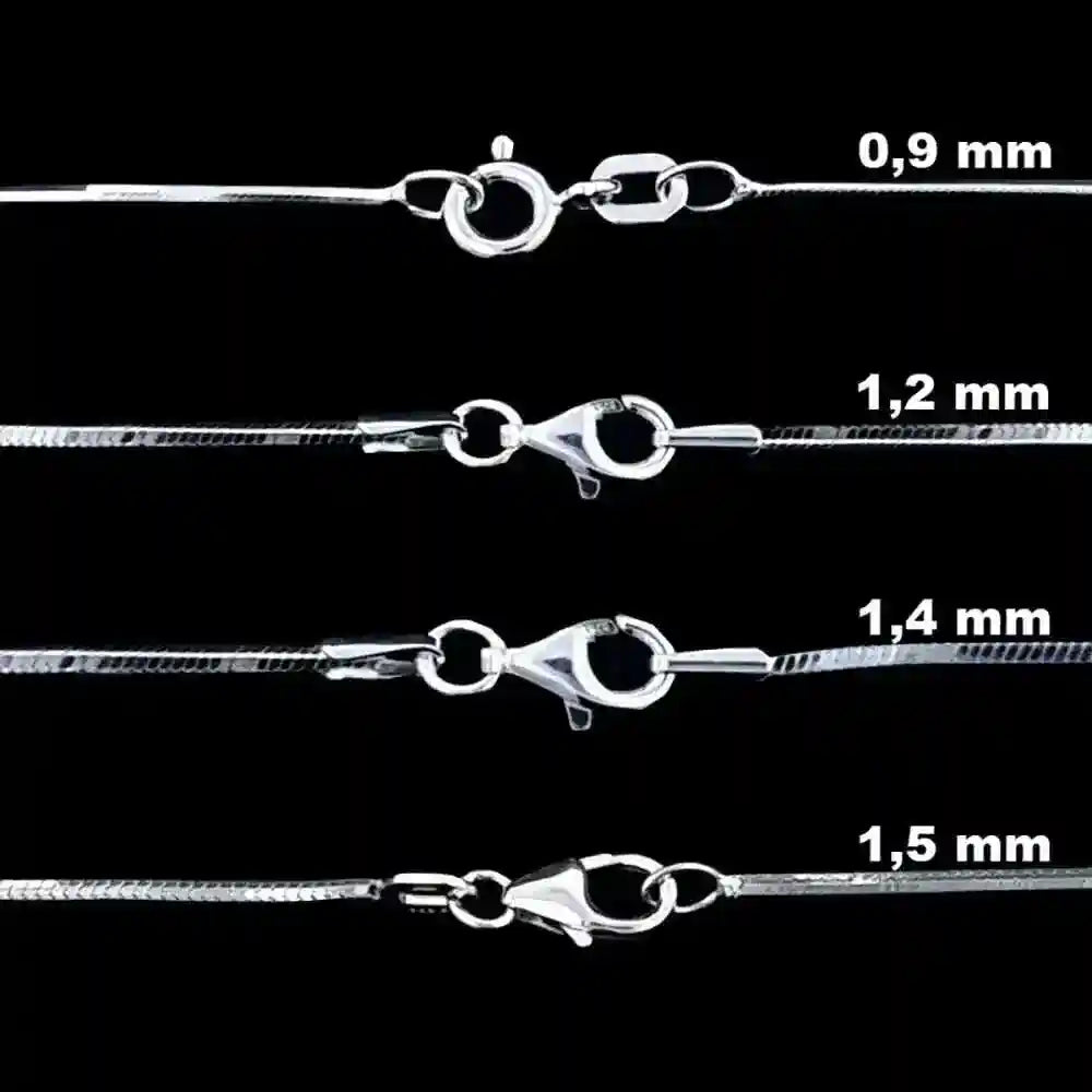 Schlangenkette Halskette 925 Sterlingsilber