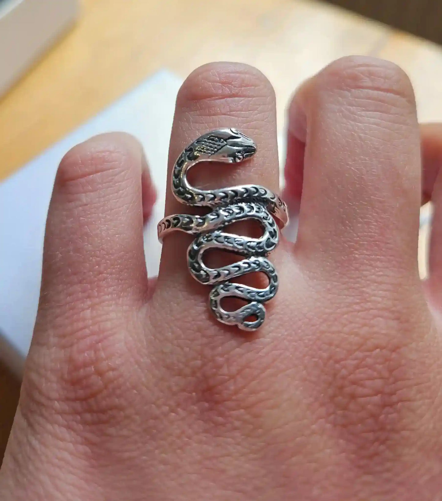 Schlangenring Größe 18 - Firma Holzenplotz - Silberketten-Goldketten.de