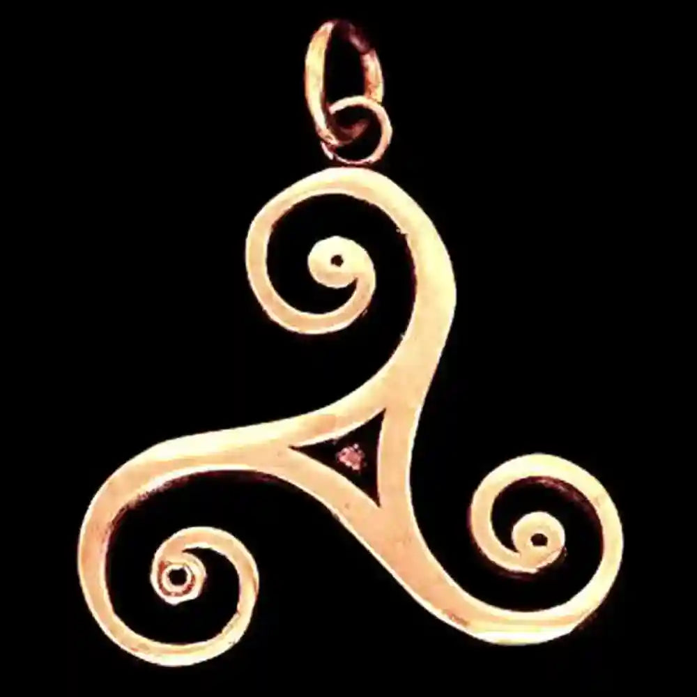 Schmuckanhänger Große Triskele Bronze Schmuck - Triskel - 40x34mm