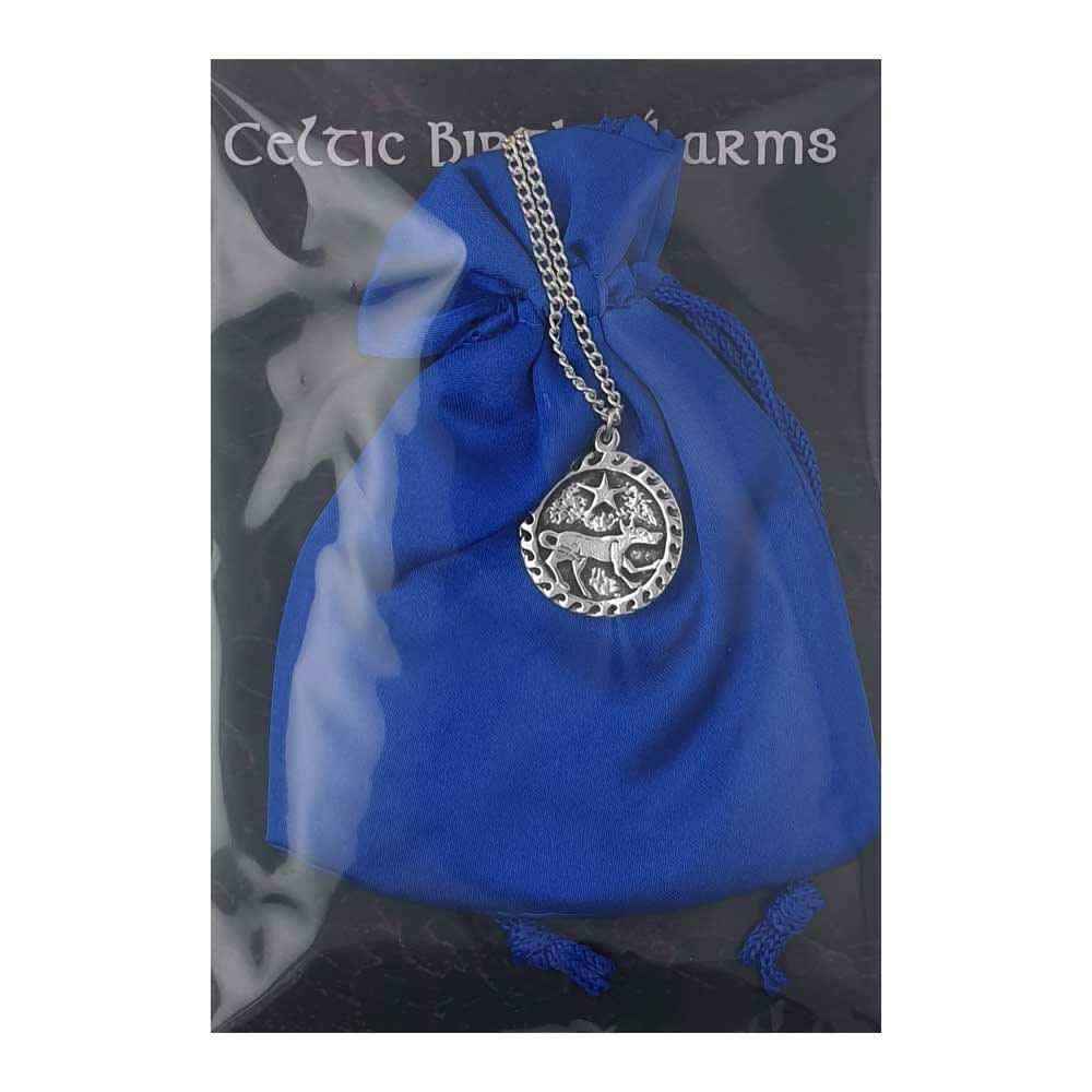 Ser Kai  Keltische Sternzeichen Anhänger versilbert Kette 2. Juli - 24. Juli