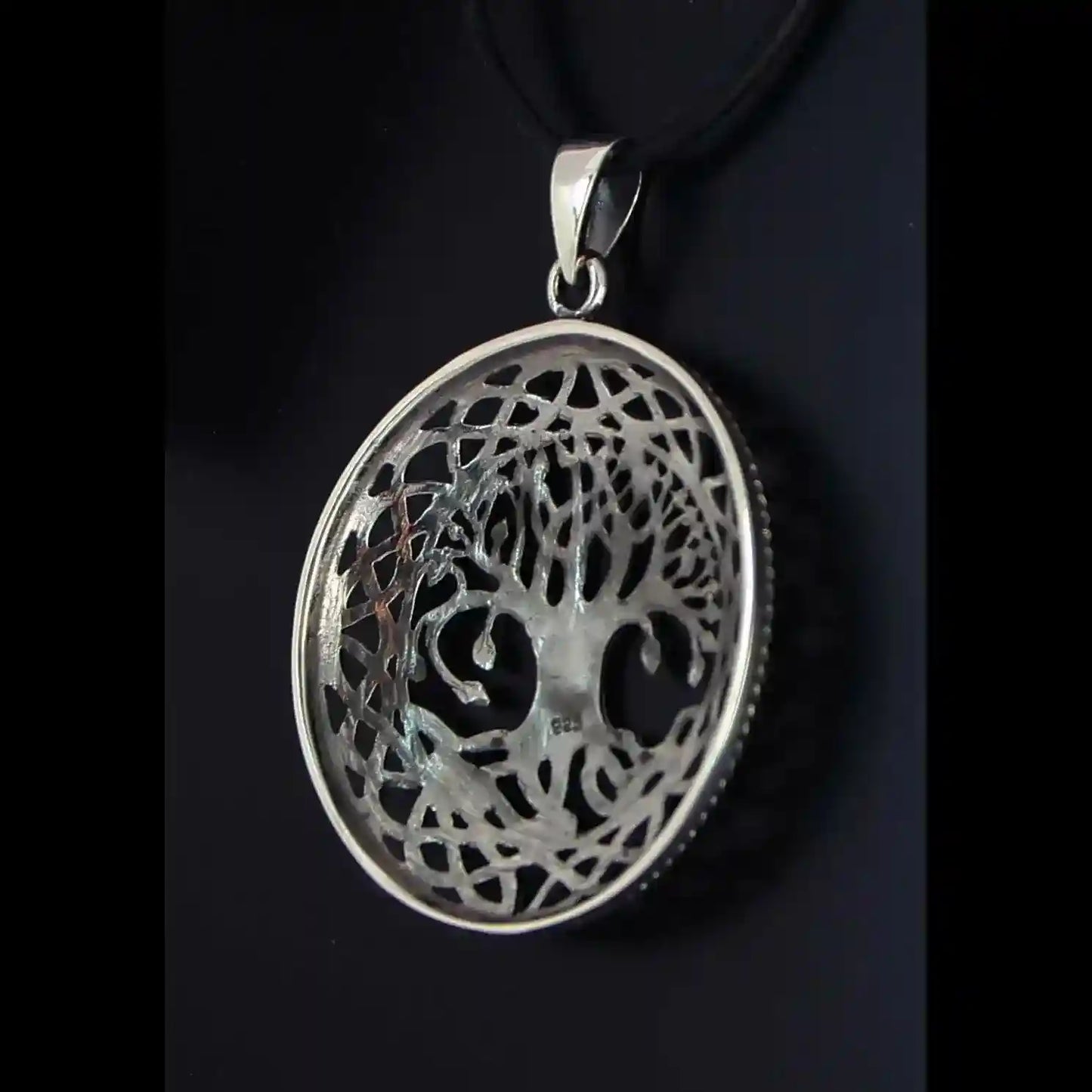 Silberanhänger Lebensbaum Baum 925er Silber - Lebensbaum - 35x45 mm