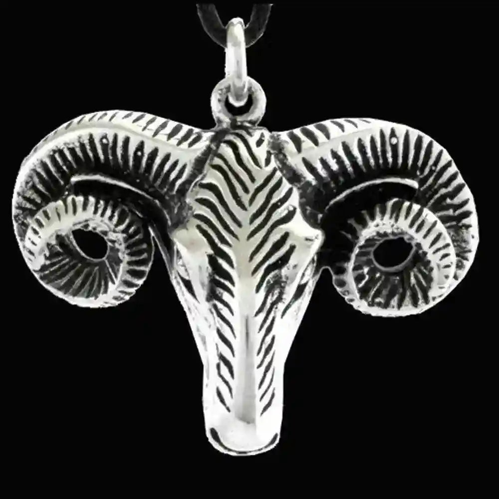 Silberanhänger Ram Widderkopf 925er Silber - Sonstige Tiere - 40x42mm 13mm dick