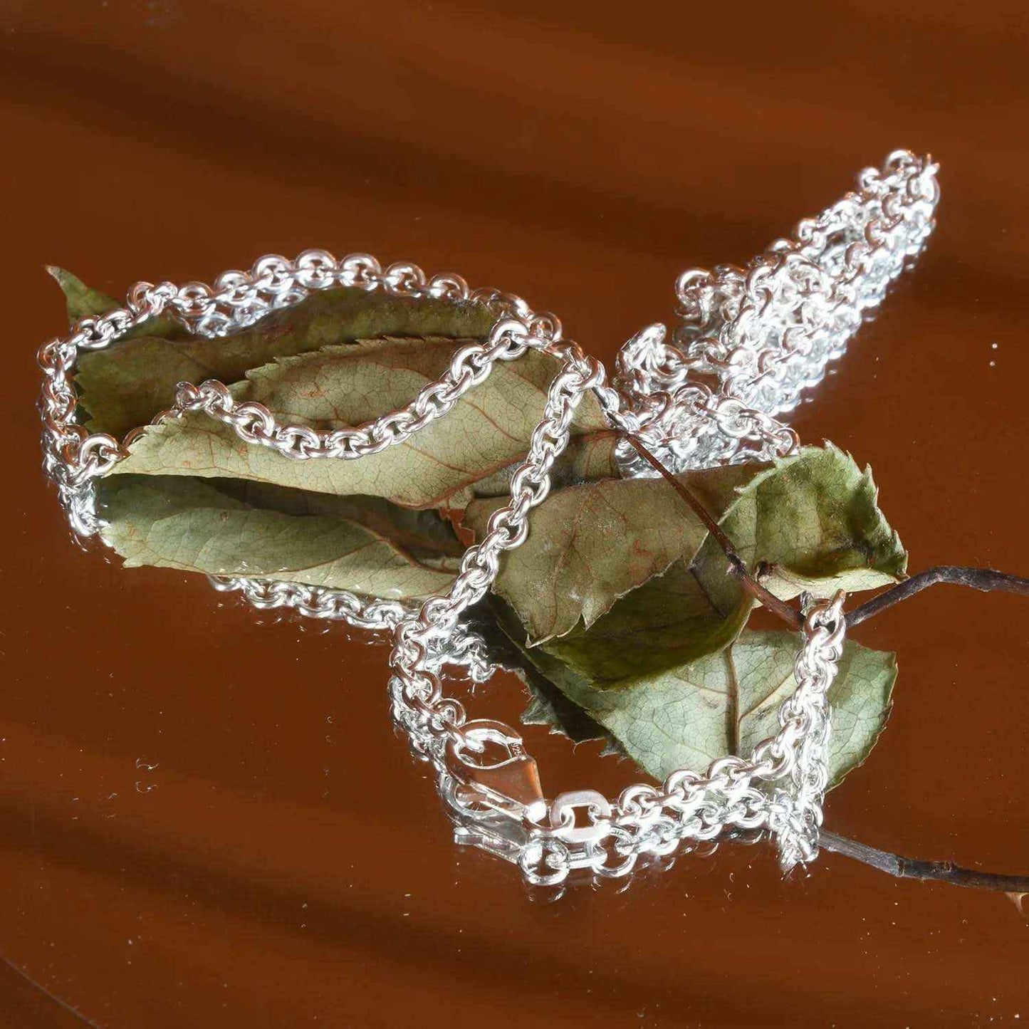 Silberkette Ankerkette Breite 3,2mm - 925 Silber - Firma Holzenplotz - Silberketten-Goldketten.de