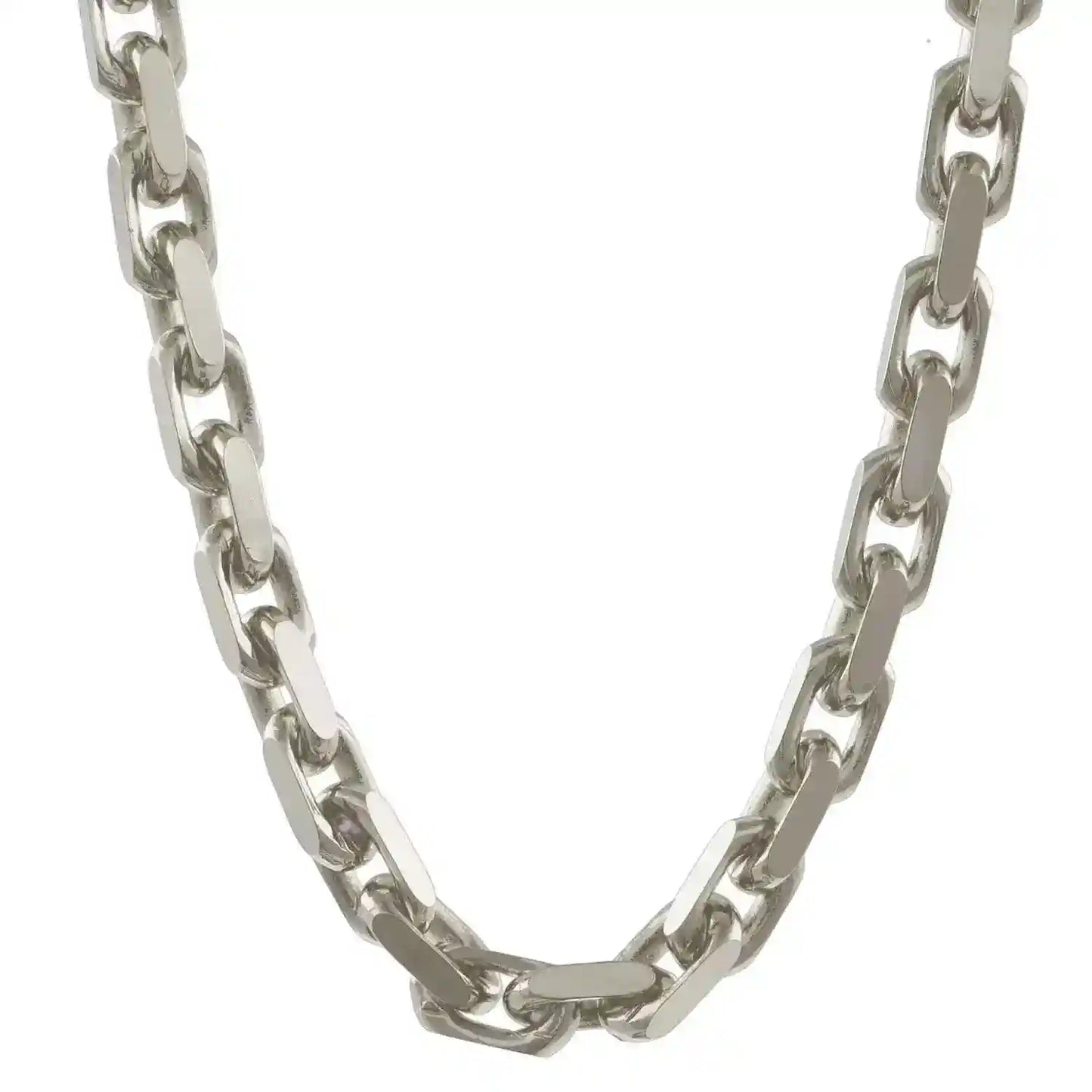 Silberkette Ankerkette diamantiert Halskette 2,1 mm massiv 925 Silber